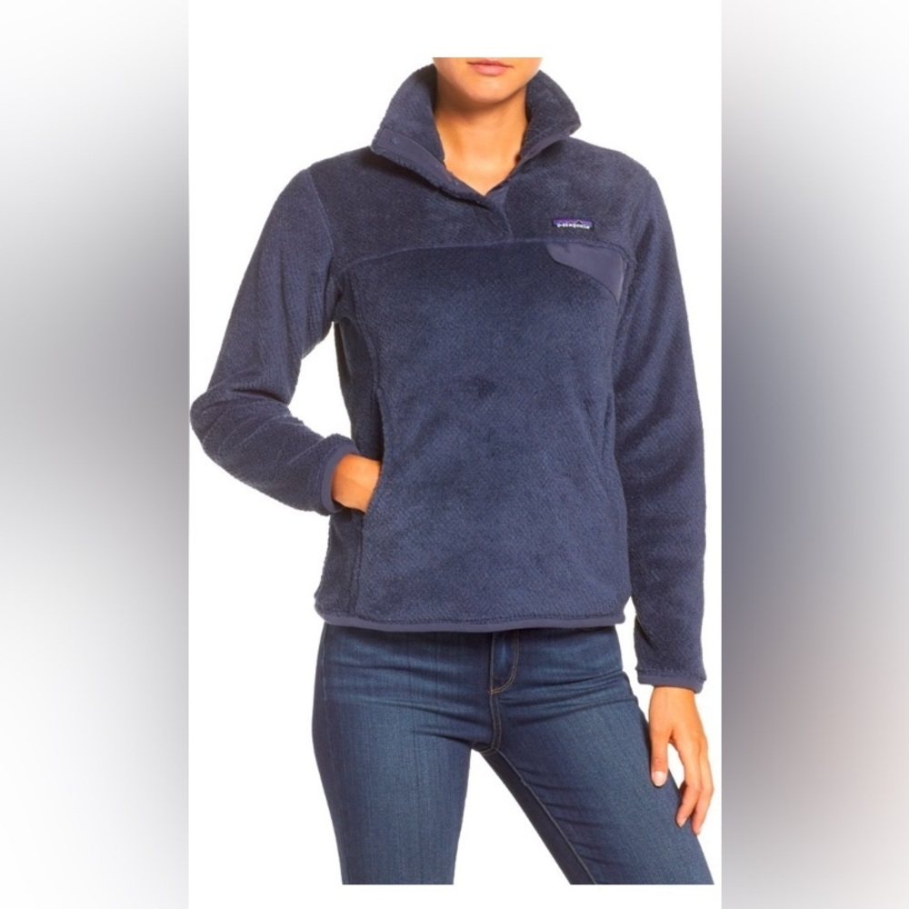 Patagonia Fleece Sherpa Snap Collar Pullover